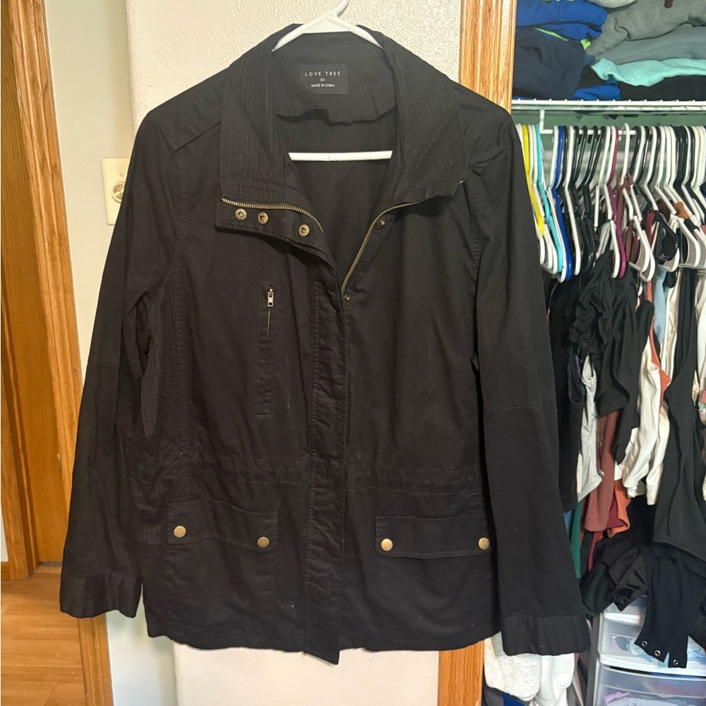 Love Tree Women's Black Jacket